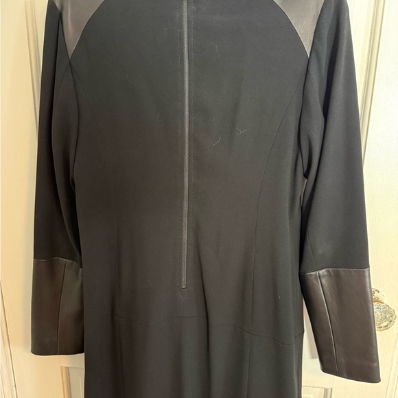 rag & bone Black Dress with Leather Details - Picture 5 of 5